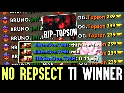How To Distroy Mid God Topson!!! Totally Outplayed || No Respect To Ti Winner Dota 2
