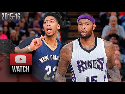 Anthony Davis vs DeMarcus Cousins BEASTS DUEL Highlights (2016.01.13) Kings vs Pelicans - SICK!