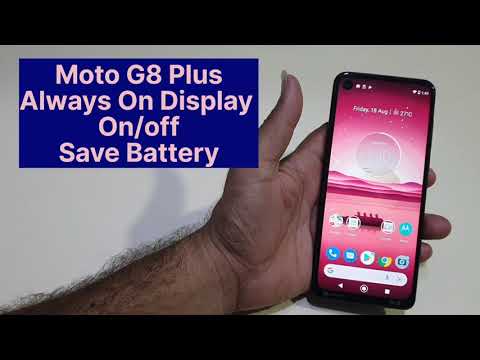 Moto G8 Plus Always on Display Setting | Screen Saver Setup or Battery Saving Tips