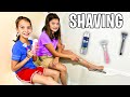Teaching My TWEEN DAUGHTER To Shave Her Legs