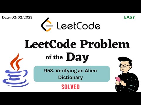 953 Verifying An Alien Dictionary Leetcode Java Techcoder A V