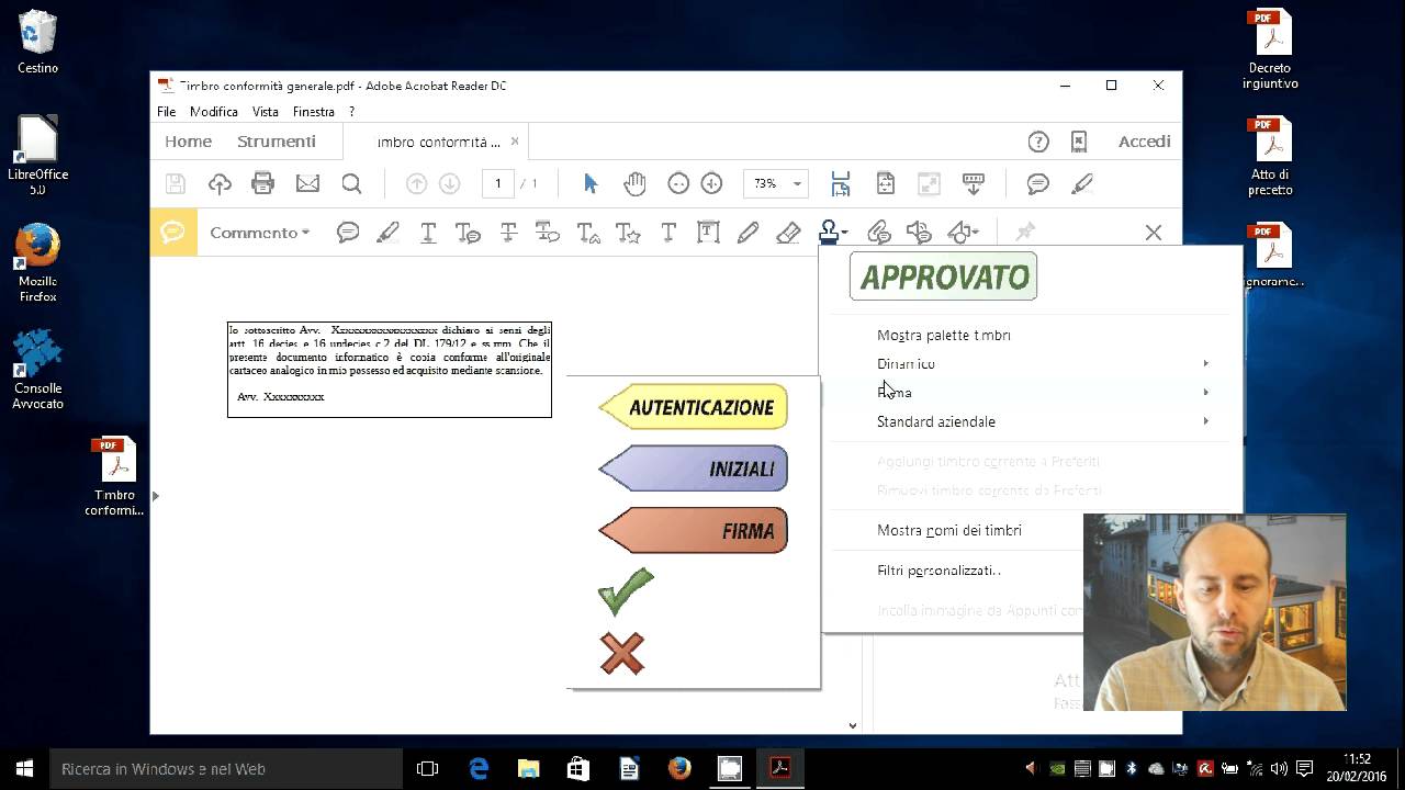 Watch Now Timbro PDF per autentica copia conforme Timbro PDF per autentica copia conforme