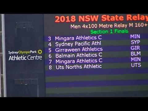Men 4x100m (160+) NSW State Relay Championships 2018