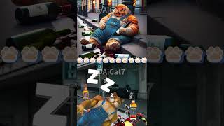 GINGER CAT 😿 HAD A CAR ACCIDENT AFTER DRINKING #catmemes #cat #funny #shorts #fyp