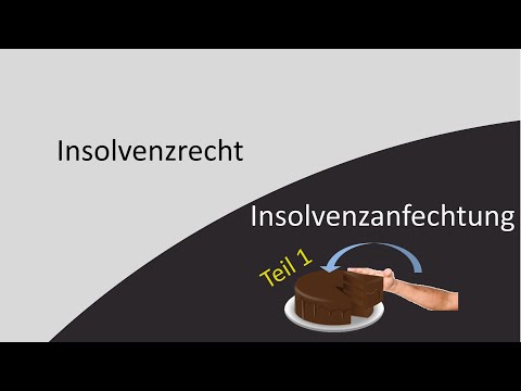 Insolvenzrecht (6) - Insolvenzanfechtung (Teil 1)