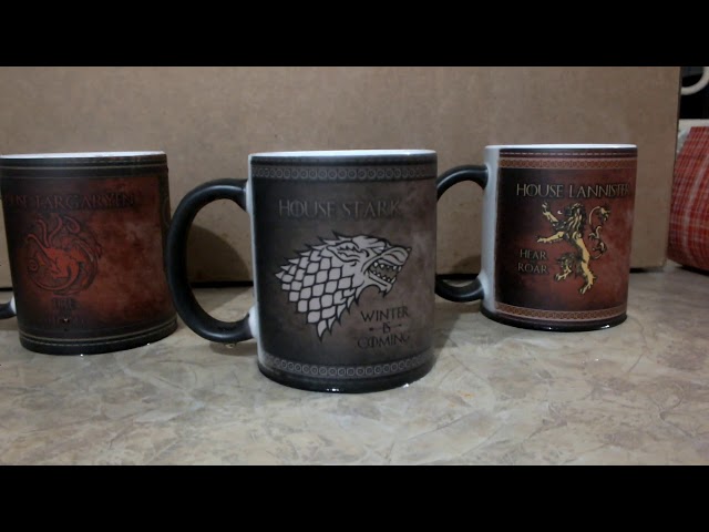 Vídeo relacionado con Taza de Juego de Tronos Stark & Tully & Targaryen & Lannister & Baratheon de acero inoxidable resina 3D para café y cerveza, taza para beber (dragón azul)