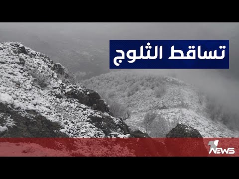 شاهد بالفيديو.. الآن... هطول الثلوج في 