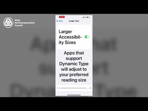 How to change the visual display settings on an iPhone
