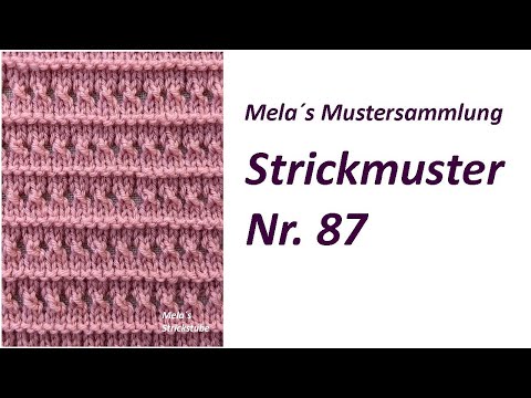 Knitting pattern no. 87 - Knitting patterns in rows / lace pattern / lace pattern
