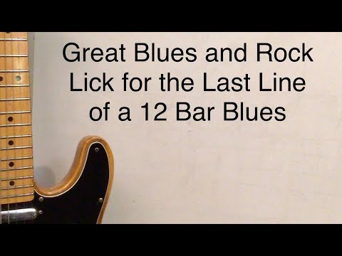 Great Rockin’ Blues Lick for the Last 4 Measures of a 12 Bar Blues!