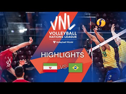 🇮🇷 IRI vs. 🇧🇷 BRA - Highlights Week 2 | Men's VNL 2022