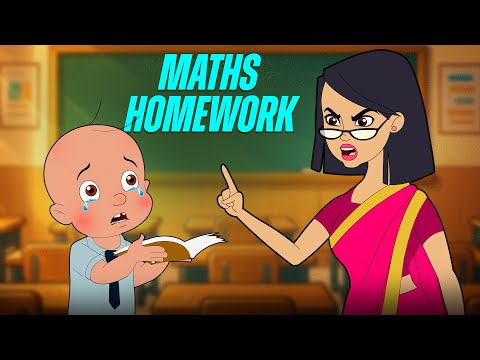 Mighty Raju - Homework Trouble 😢📚| Angry Teacher Cartoon | Funny Cartoons for Kids