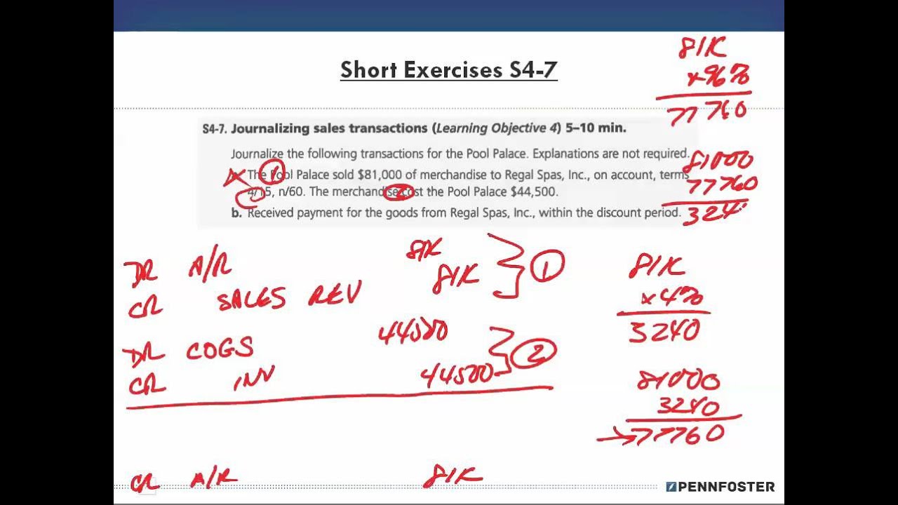 Financial Accounting   Ch 4 Short Exercises S4 7