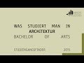 Was Studiert Man In "Architektur (B. A.)" An Der FRA-UAS?