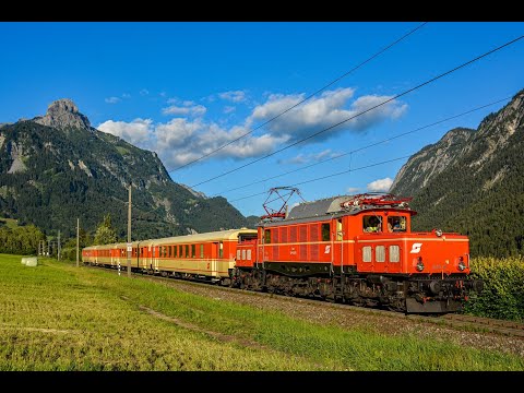 Arlberg Bahnverkehr am 08.07.22 – "Gemeinsam sicher, Bio Austria, Klimaticket, 1144.40 und 1020.18"