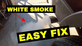 This is why you have white SMOKE coming from your EXHAUST~~~~TUTORIAL easy FIX