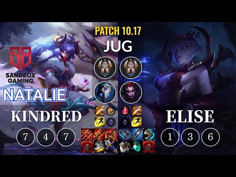 SB Natalie Kindred vs Elise Jungle - KR Patch 10.17
