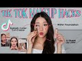 Full Face Makeup With Only Tik Tok Makeup Hacks MONGABONG
