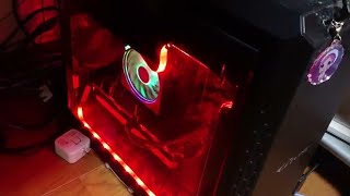 マイPCにLEDテープライトを付けてみた