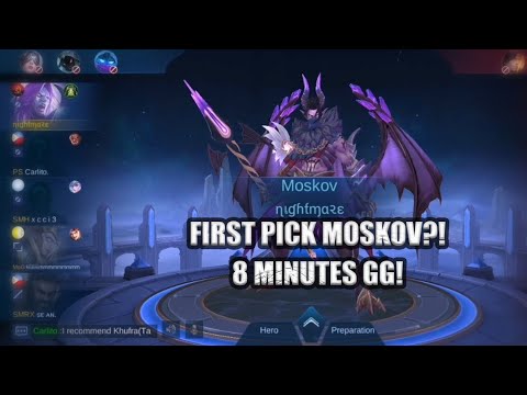 FIRST PICK MOSKOV?! 8 MINUTES GG!