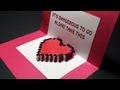 Zelda Pop Up: Valentines Day Heart Card.