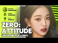 SOYOU X IZ*ONE - ZERO:ATTITUDE Feat.pH-1(Line Distribution + Lyrics Color Coded) PATREON REQUESTED