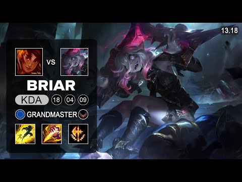 Briar vs Taliyah Jungle - EUW Grandmaster - Patch 13.18 Season 13