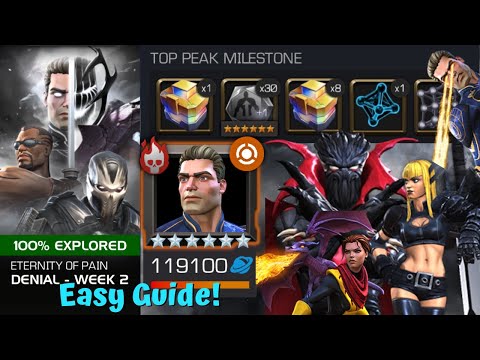Eternity of Pain Week 2 Ikaris Made Easy! #Denial #Mutant #Symbiote Magik/Kitty/Sym Supreme! - MCOC