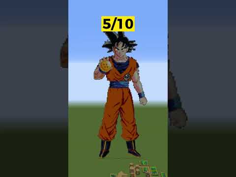 Goku PIXEL ART - DRAGON BALL MINECRAFT 🔥