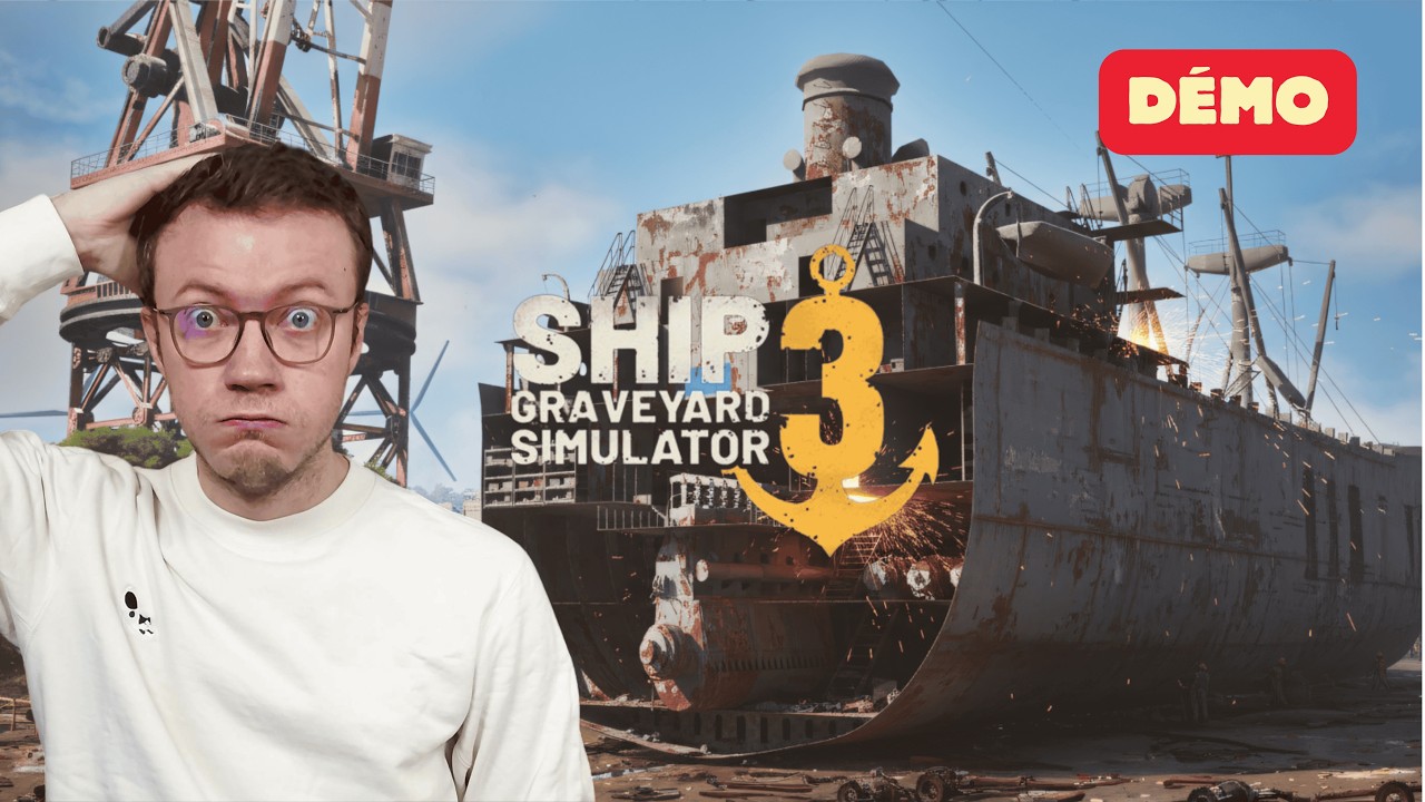 Ship Graveyard Simulator 3 — Ship Graveyard Simulator 3 : Je démantèle mon premier bateau ! Démo