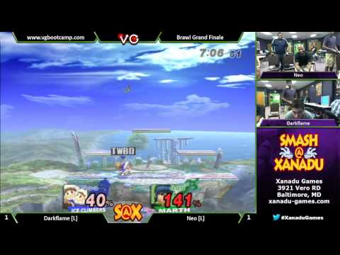 S@X Weekly - Neo( Marth Jiggs) Vs. Darkflame (Ice Climbers) Brawl Singles GF - SSBB