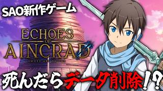 【Echoes of Aincrad】死んだらデータ全削除される！？俺がデスゲームを終わらせる英雄になる