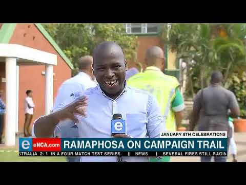 President Cyril Ramaphosa's campaigning on the south coast of KwaZulu Natal