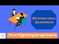 Top 20 Fire Fighting Engineer Interview Questions I Ajaz Kazi