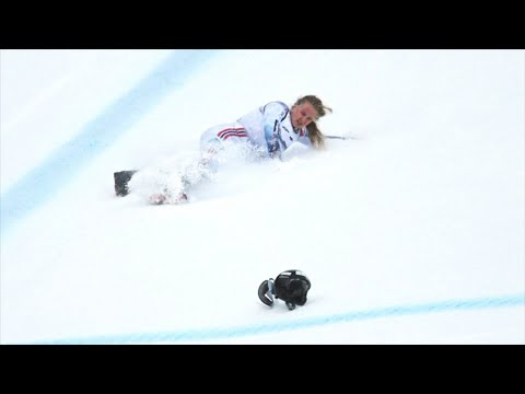 Lindsey Vonn injures knee 1 week before Olympics