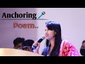 Anchoring poem 🎤 || hindi anchoring || professional anchor || women's day || Ankita Prasad ❤️