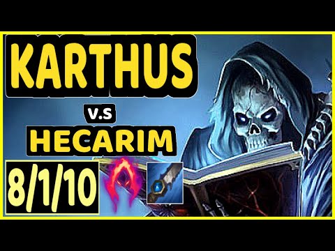 CINKROF (KARTHUS) vs HECARIM - 8/1/10 KDA JUNGLE GAMEPLAY - EUW Ranked GRANDMASTER