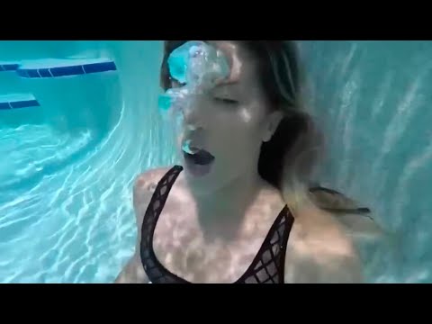 Woman Drowning TEST Underwater in a POOL SCENE part 2