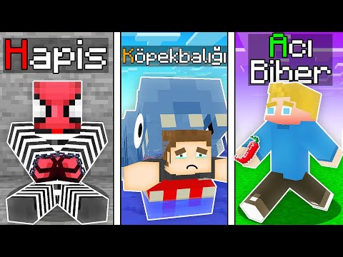 CEZALI ALFABETİK SIRA CHALLENGE - Minecraft