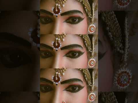 Eye Makeup done for bharathanatyam 🌙 #bharatanatyam #makeup #classical