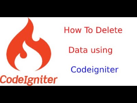 Codeigniter tutorial for beginners in hindi | how to delete data from database using codeigniter