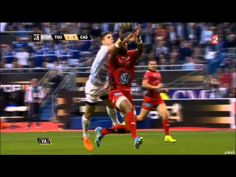 La BAGARRE GENERALE lors de la finale du Top14 RCT- Castres (18-10) 2014