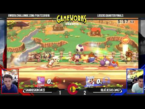 SharqSkin (Yoshi) Vs. HLG|Jesus (Mario) - LQF