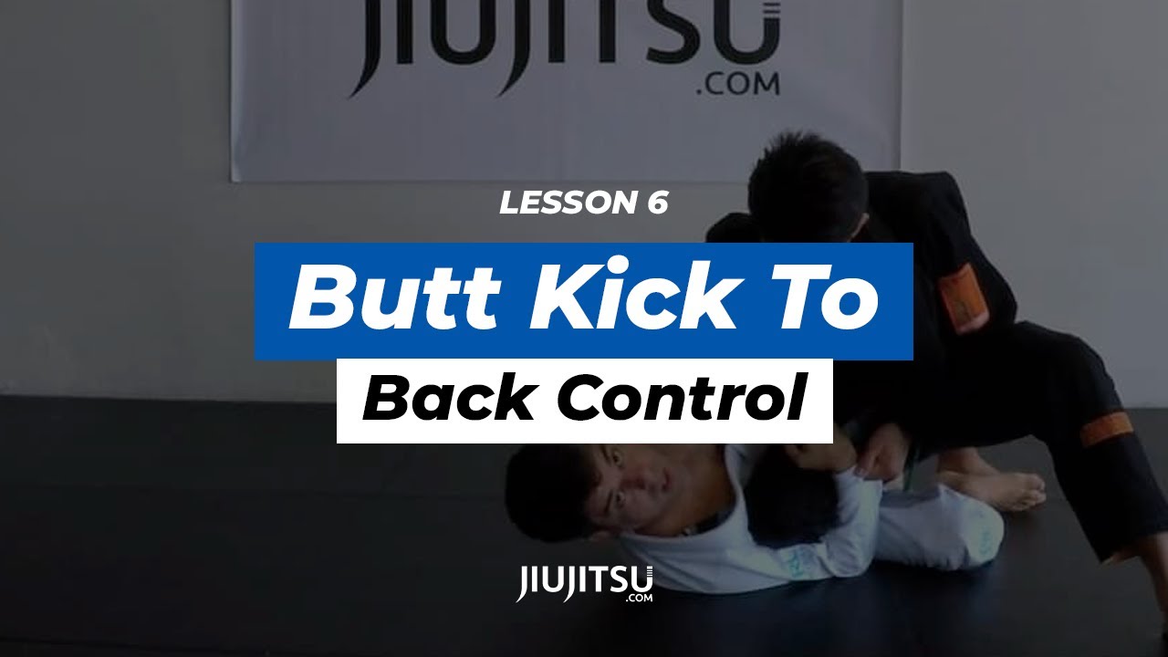Butt Kick to Back Control from Half Guard