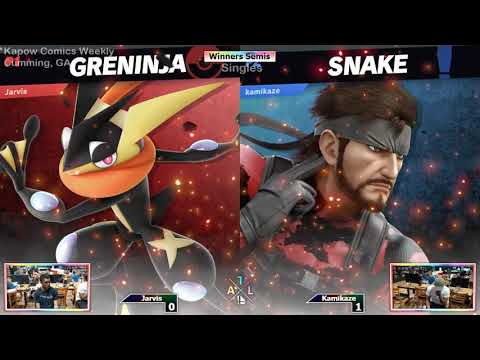 Reverse Aerial Rush Series Smash Ultimate Weekly Tournament at Kapow Comics Jarvis vs Kamikaze Winne