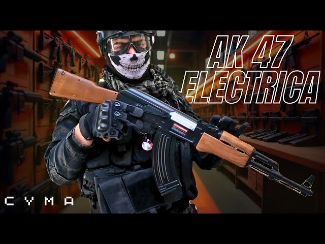 Vídeo relacionado con Fusil eléctrico de Airsoft AK47 CM.522 de Cyma, Negro y Madera, Gearbox metálico, Batería incluida, Cargador 500 Bolas 6 mm Incluido. Disparo Semi y automático. Potencia 1 Julio