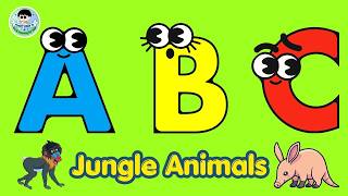 26 Rare Jungle Animals A-Z! 🐒🦜 ABC Phonics Song | FunkyBabyTV