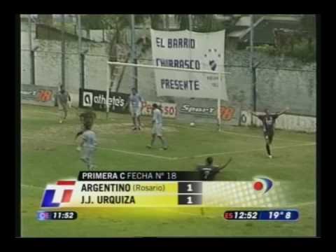 Argentino 1 - J.J.Urquiza 1, Goles. Primera C, 2008/09, Fecha 18