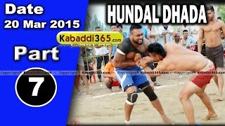 Hundal Dhada (nakodar) Kabaddi Tournament 20 Mar 2015 Part 1 by Kabaddi365.com