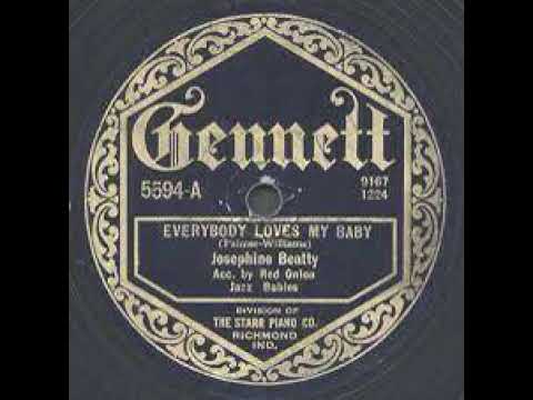 Red Onion Jazz Babies "Everybody Loves My Baby" (New York, 11, 6, 1924) Gennett 5594-A.